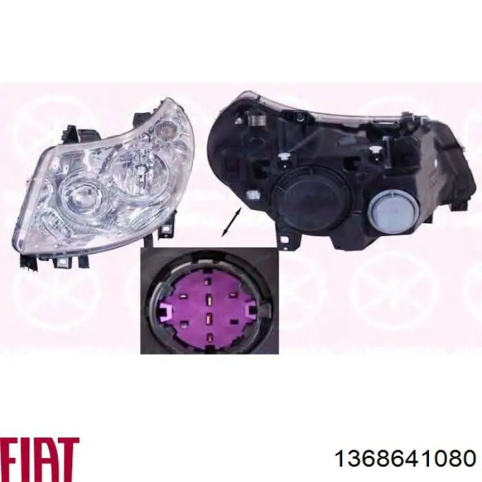 1368641080 Fiat/Alfa/Lancia Reflektor lewy