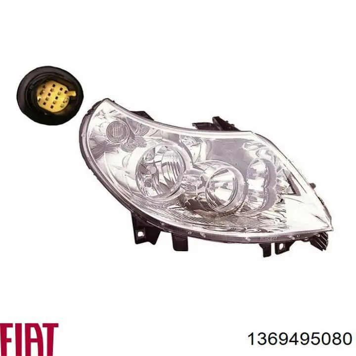1369495080 Fiat/Alfa/Lancia Reflektor prawy