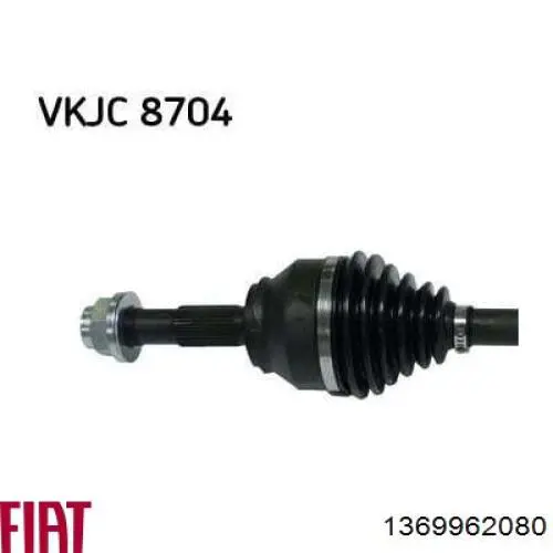 1369962080 Fiat/Alfa/Lancia Półoś napędowa przednia lewa