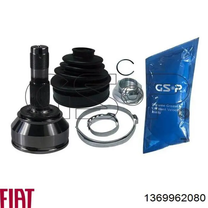 Do koszyka 1369962080 Fiat/Alfa/Lancia Półoś napędowa przednia lewa