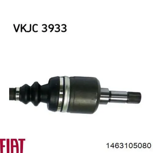 Półoś napędowa przednia lewa Fiat/Alfa/Lancia 1463105080 cena, od 106,37 USD