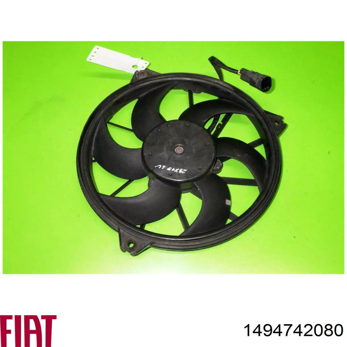 Wentylator elektryczny układu chłodzenia, kompletny (silnik+wirnik) prawy Fiat/Alfa/Lancia 1494742080 cena, od 73,21 USD