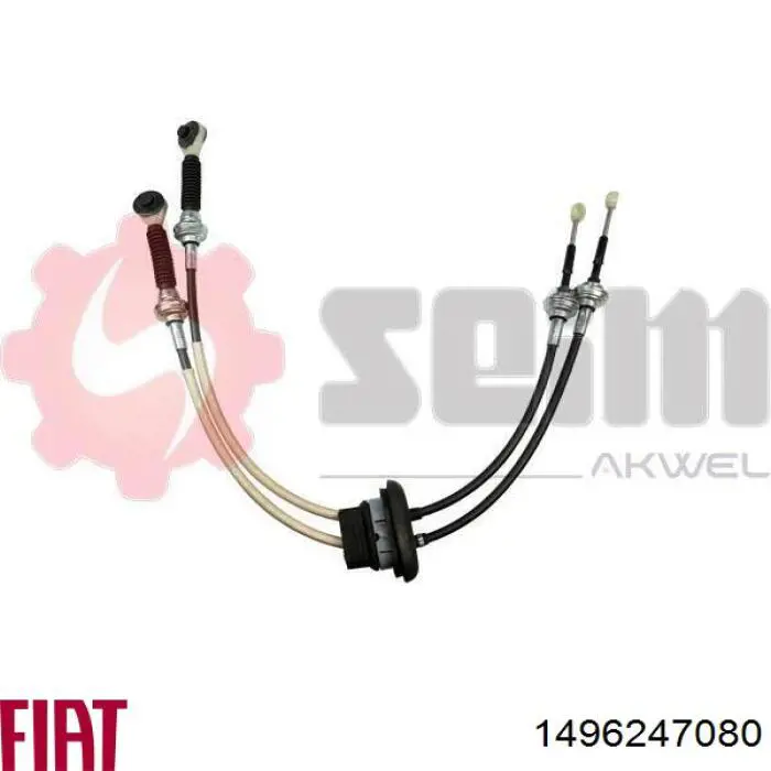 1496247080 Fiat/Alfa/Lancia Linka dźwigni zmiany biegów podwójna