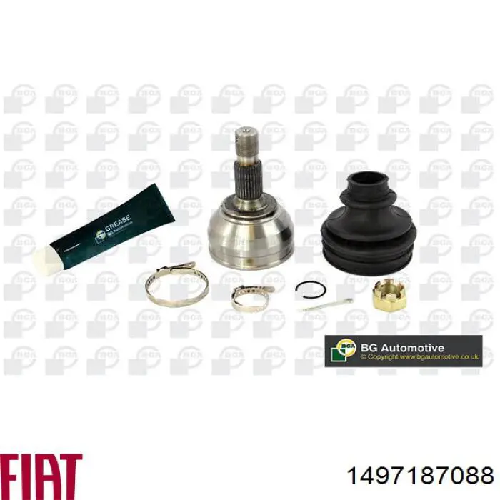 Półoś napędowa przednia lewa Fiat/Alfa/Lancia 1497187088 cena, od 112,72 USD