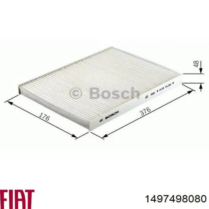Filtr kabiny 1497498080 Fiat/Alfa/Lancia