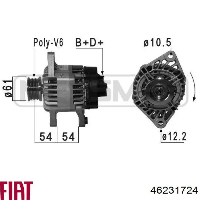 46231724 Fiat/Alfa/Lancia alternator