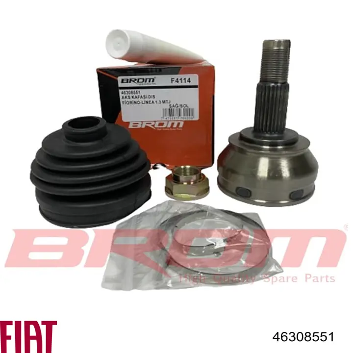 Przegub homokinetyczny przedni zewnętrzny Fiat/Alfa/Lancia 46308551 cena, od 45,58 USD