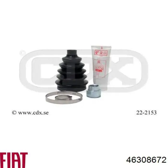 Osłona przegubu homokinetycznego półosi przedniej zewnętrzna 46308672 Fiat/Alfa/Lancia