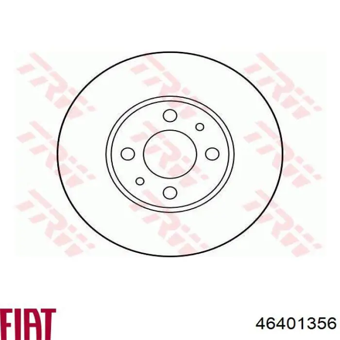 Do koszyka 46401356 Fiat/Alfa/Lancia Tarcza hamulcowa przednia