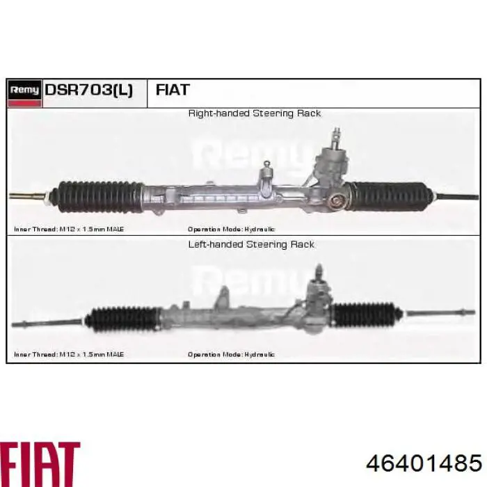 Listwa kierownicza (maglownica) Fiat/Alfa/Lancia 46433761 cena, od 220,09 USD