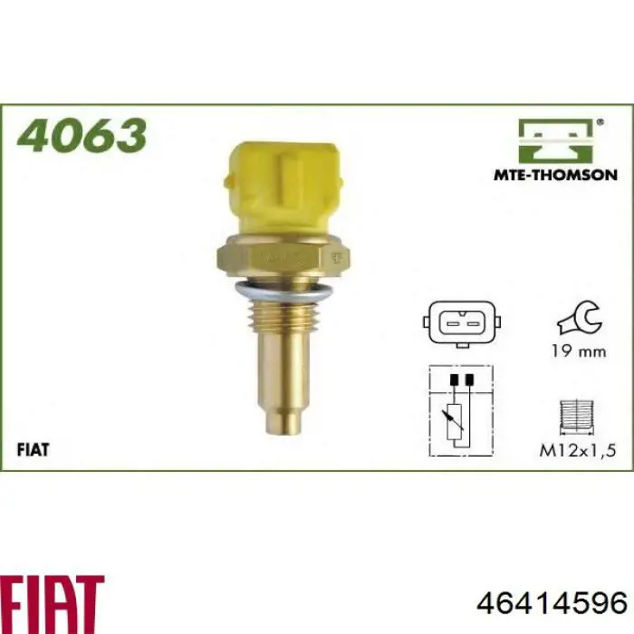 46414596 Fiat/Alfa/Lancia czujnik temperatury płynu chłodzącego