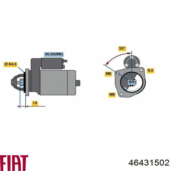 46431502 Fiat/Alfa/Lancia Rozrusznik