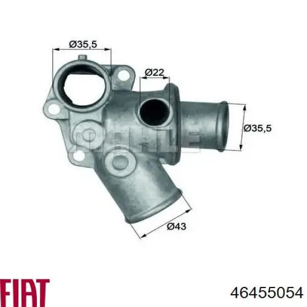 Do koszyka 46455054 Fiat/Alfa/Lancia Termostat