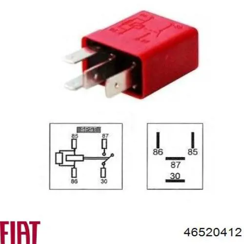 46520412 Fiat/Alfa/Lancia Przekaźnik wentylatora