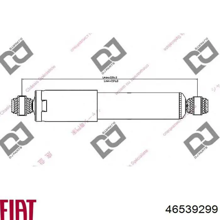 46539299 Fiat/Alfa/Lancia amortyzator tylny