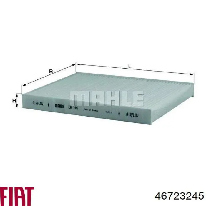46723245 Fiat/Alfa/Lancia Filtr kabiny