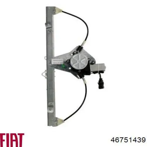 Mechanizm podnoszenia szyby drzwi przednich lewych 46751439 Fiat/Alfa/Lancia