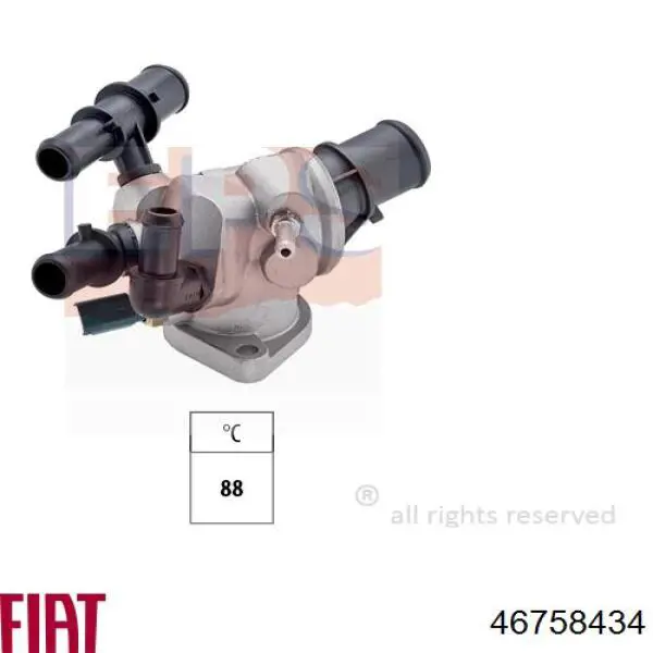 Do koszyka 46758434 Fiat/Alfa/Lancia Termostat