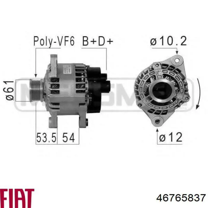 46765837 Fiat/Alfa/Lancia alternator