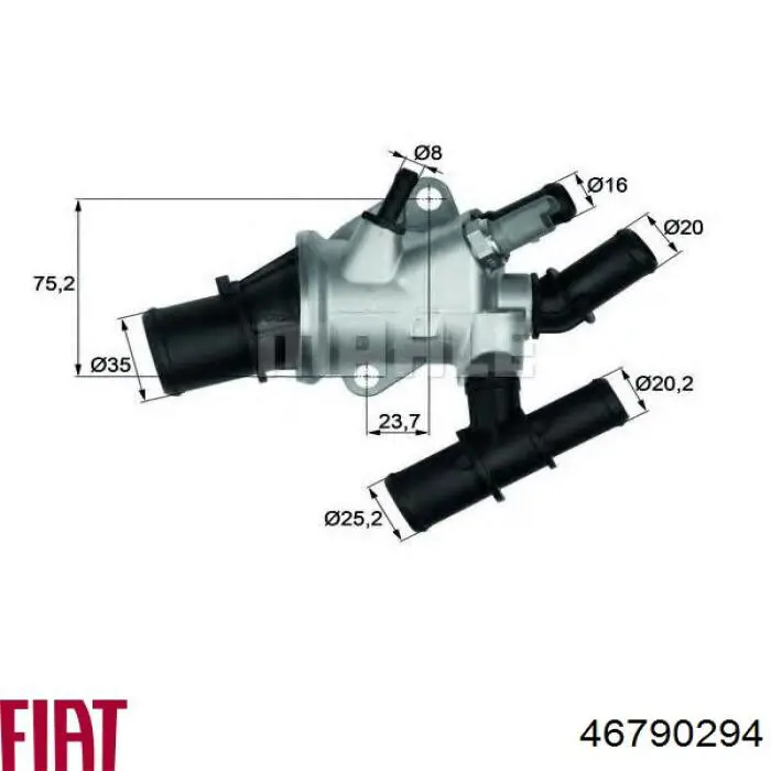 Do koszyka 46790294 Fiat/Alfa/Lancia Obudowa termostatu