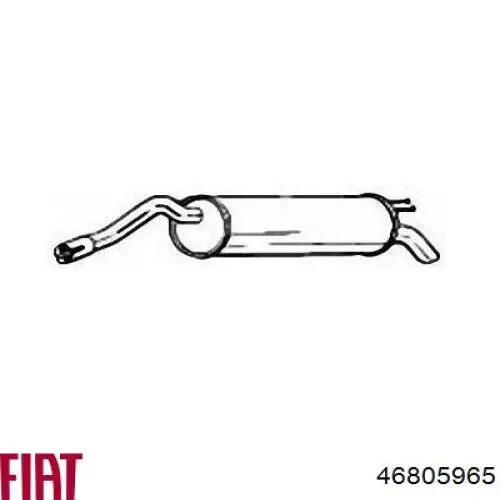  Tłumik, tylna część Fiat Stilo 