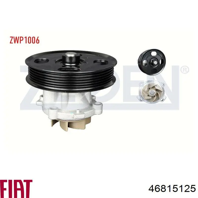 Pompa chłodząca wodna Fiat/Alfa/Lancia 46815125 cena, od 46,24 USD