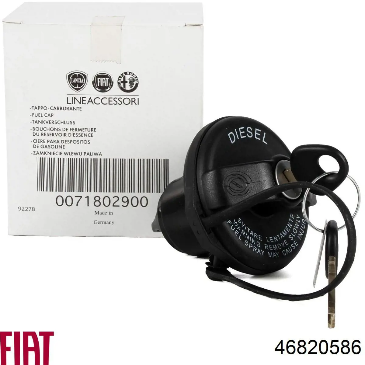 46820586 Fiat/Alfa/Lancia Korek wlewu paliwa