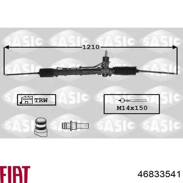 46833541 Fiat/Alfa/Lancia Listwa kierownicza (maglownica)