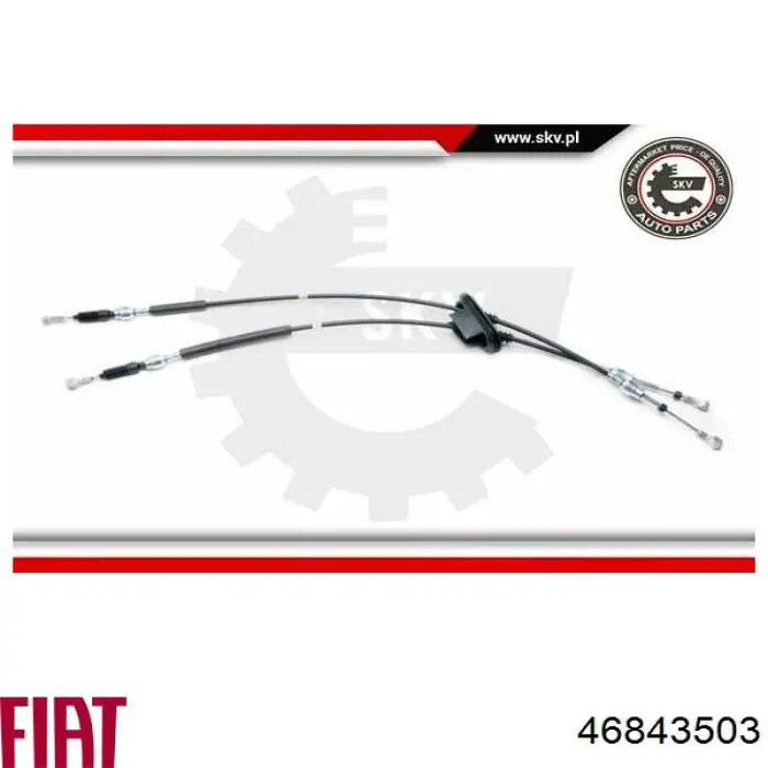 Linka dźwigni zmiany biegów podwójna Fiat/Alfa/Lancia 46843503 cena, od 83,01 USD