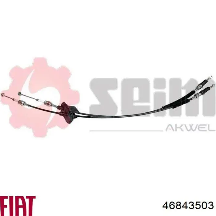 Do koszyka 46843503 Fiat/Alfa/Lancia Linka dźwigni zmiany biegów podwójna