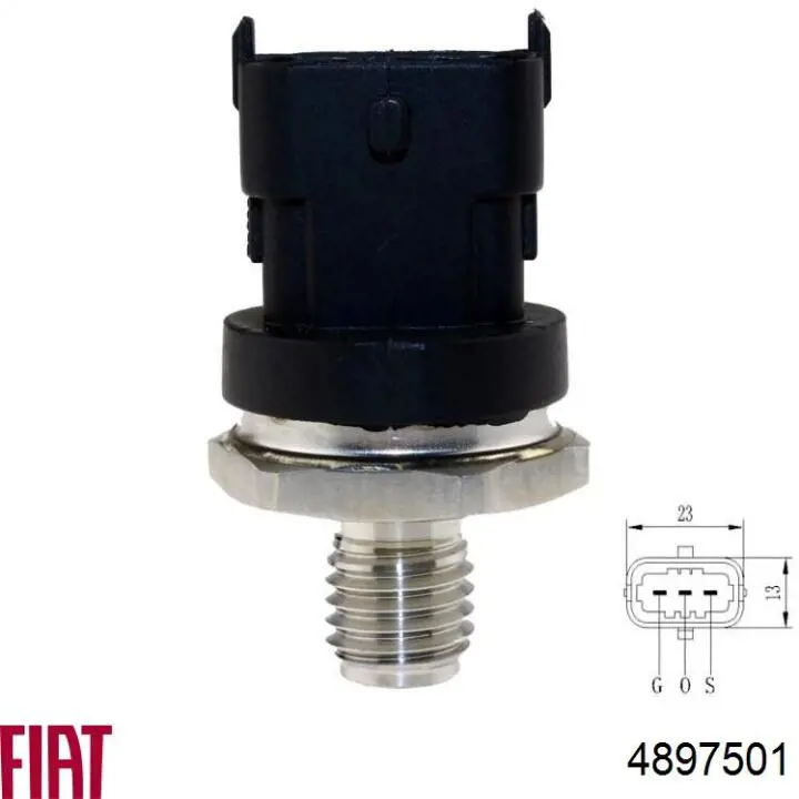 4897501 Fiat/Alfa/Lancia Czujnik ciśnienia paliwa