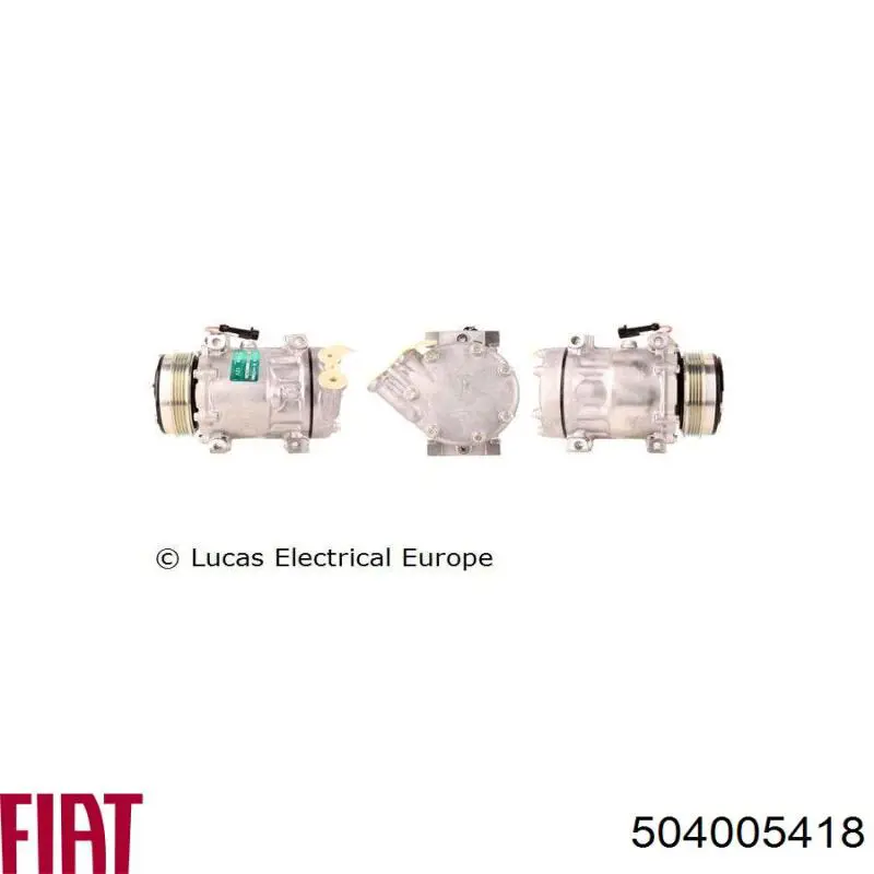 Sprężarka klimatyzacji Fiat/Alfa/Lancia 504005418
