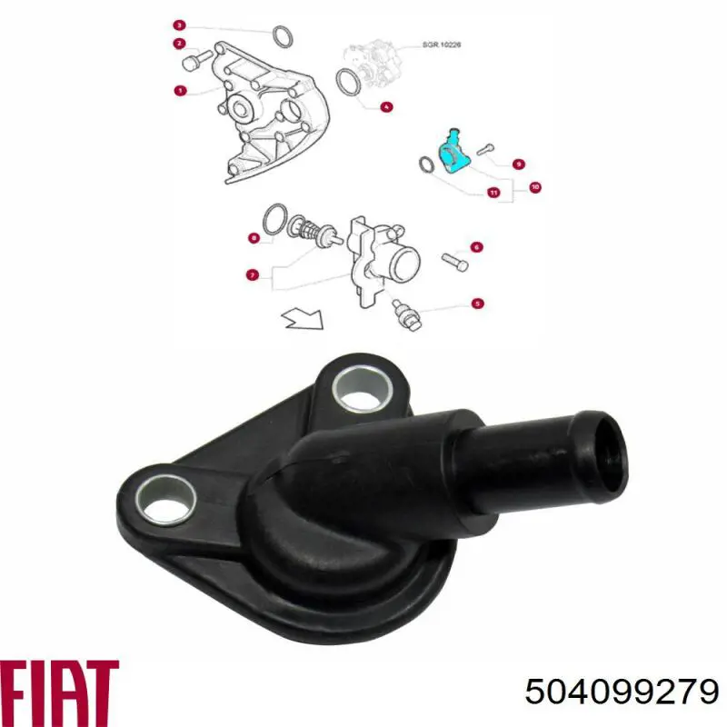 Kołnierz układu chłodzenia (trójnik) Metalcaucho 36103 cena, od 9,96 USD