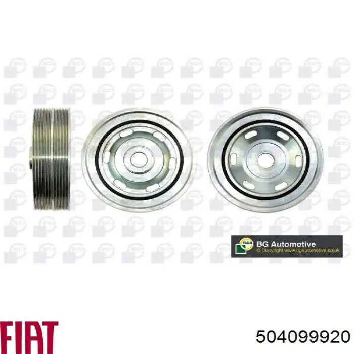 Do koszyka 504099920 Fiat/Alfa/Lancia Koło pasowe wału korbowego