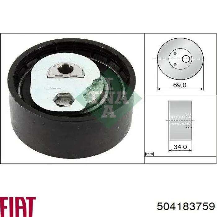 Do koszyka 504183759 Fiat/Alfa/Lancia Napinacz paska rozrządu