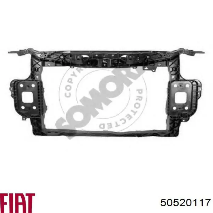 50520117 Fiat/Alfa/Lancia Osłona chłodnicy kompletna (panel mocowania reflektorów)