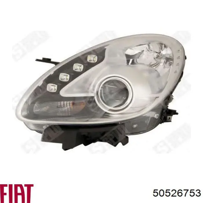 Do koszyka 50526753 Fiat/Alfa/Lancia Reflektor prawy