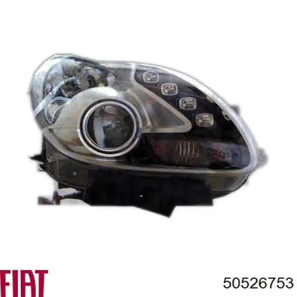 Reflektor prawy 50526753 Fiat/Alfa/Lancia