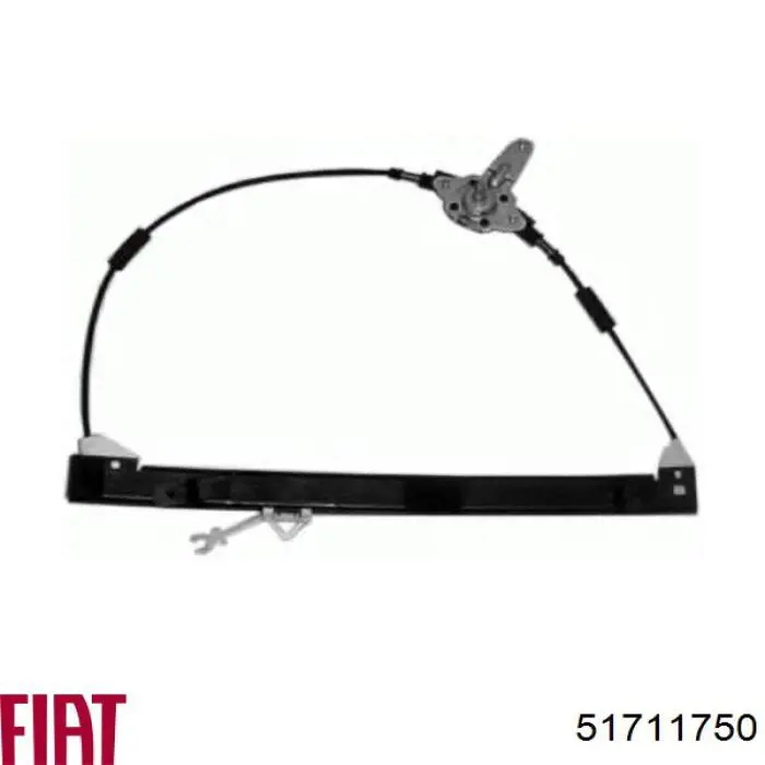 Do koszyka 51711750 Fiat/Alfa/Lancia Mechanizm podnoszenia szyby drzwi przednich prawych
