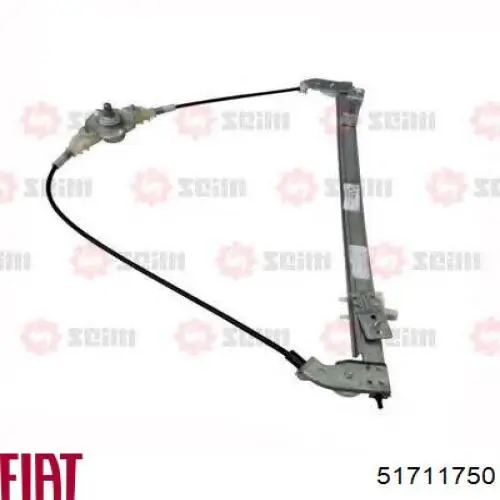 Mechanizm podnoszenia szyby drzwi przednich prawych Fiat/Alfa/Lancia 51711750 cena, od 78,32 USD