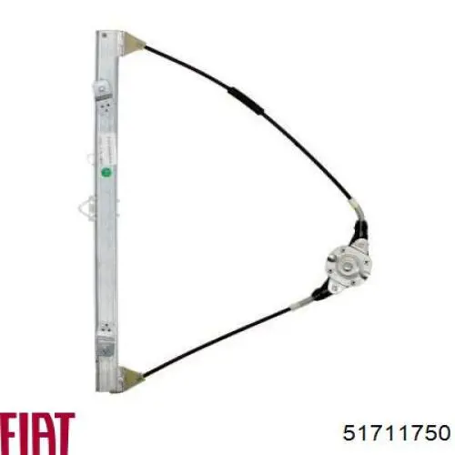 Mechanizm podnoszenia szyby drzwi przednich prawych Fiat/Alfa/Lancia 51711750