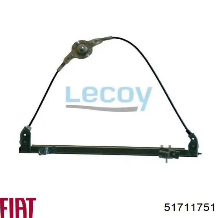 Do koszyka 51711751 Fiat/Alfa/Lancia Mechanizm podnoszenia szyby drzwi przednich lewych