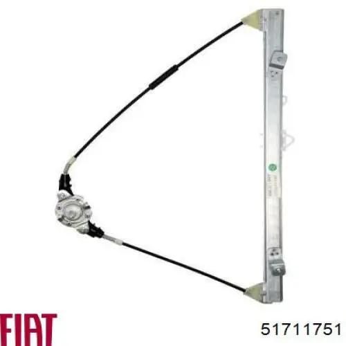 Mechanizm podnoszenia szyby drzwi przednich lewych 51711751 Fiat/Alfa/Lancia
