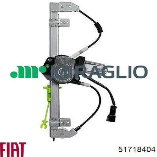 51718404 Fiat/Alfa/Lancia Mechanizm podnoszenia szyby drzwi przednich lewych