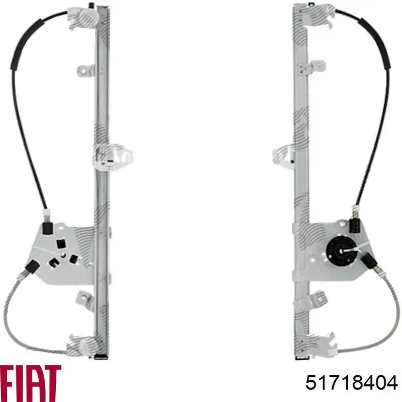 Mechanizm podnoszenia szyby drzwi przednich lewych 51718404 Fiat/Alfa/Lancia