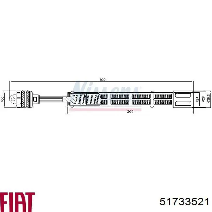 51733521 Fiat/Alfa/Lancia osuszacz klimatyzacji