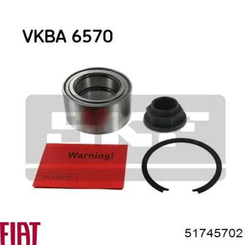 Łożysko piasty przedniej Fiat/Alfa/Lancia 51745702 cena, od 45,32 USD