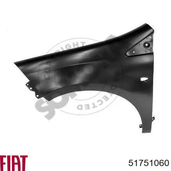 Do koszyka 51751060 Fiat/Alfa/Lancia Błotnik przedni lewy