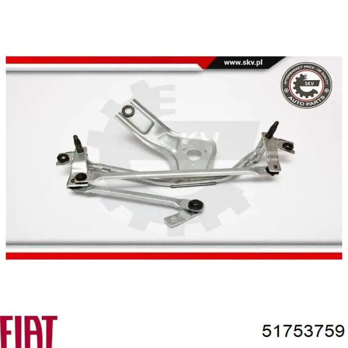 Do koszyka 51753759 Fiat/Alfa/Lancia Mechanizm wycieraczek