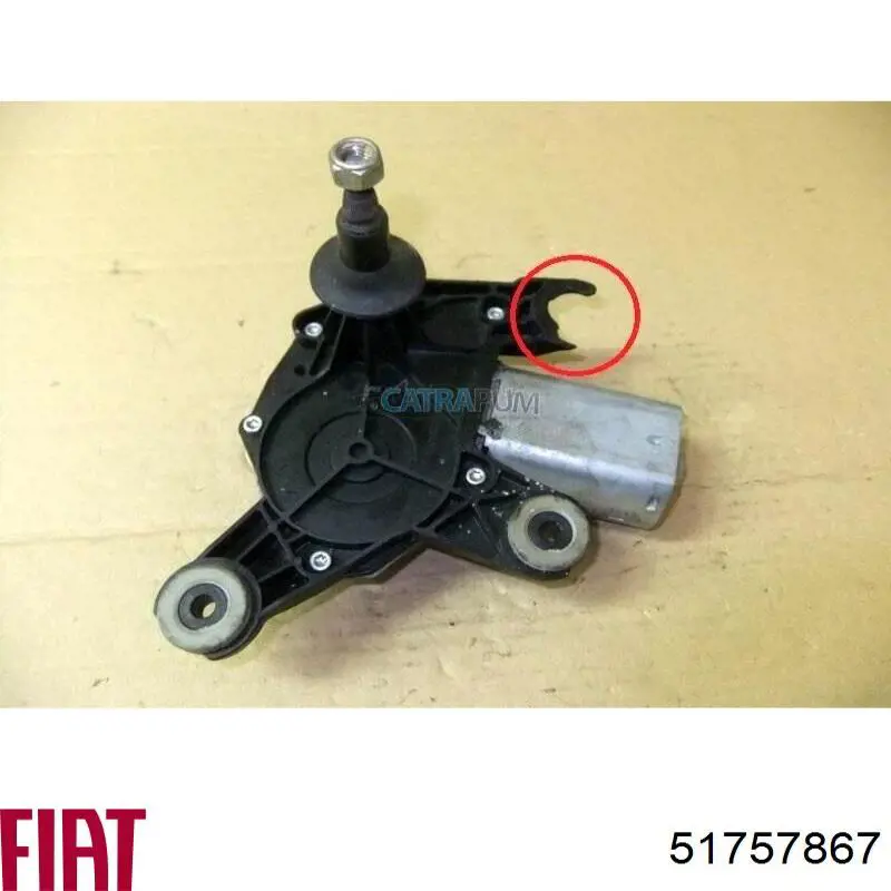Do koszyka 51757867 Fiat/Alfa/Lancia Silniczek wycieraczki tylnej szyby
